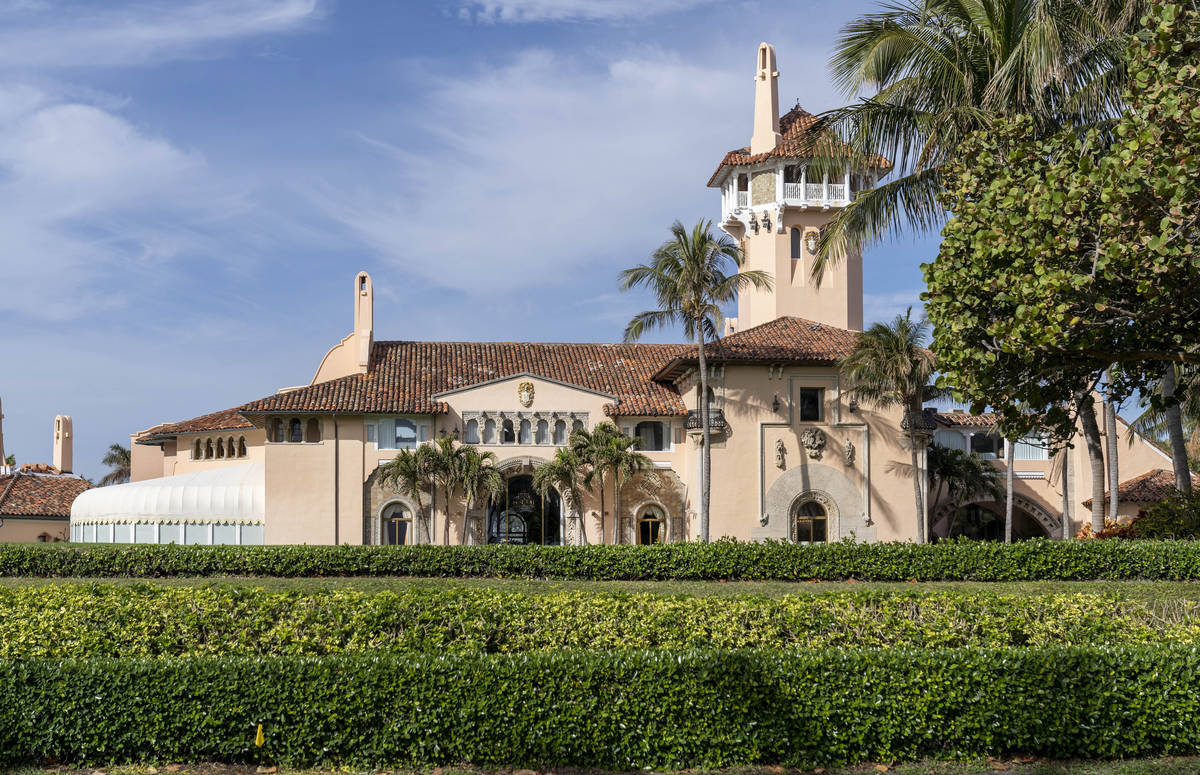 FILE - In this Jan. 18, 2021, file photo, Mar-a-Lago in Palm Beach, Fla. Former President Donal ...