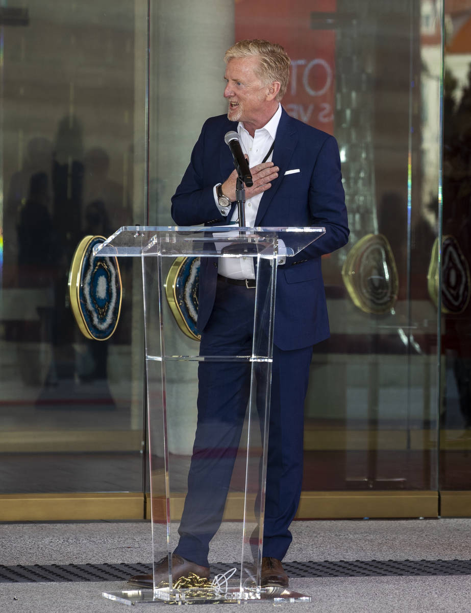 James Bermingham, CEO of Virgin Hotels speaks during the opening ceremonies of Virgin Hotels La ...