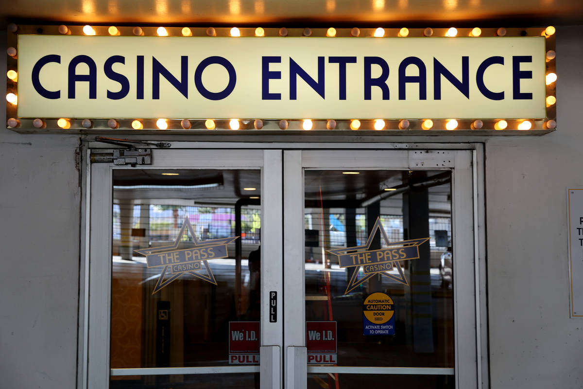 The garage entrance to The Pass on historic Water Street in downtown Henderson Monday, March 29 ...