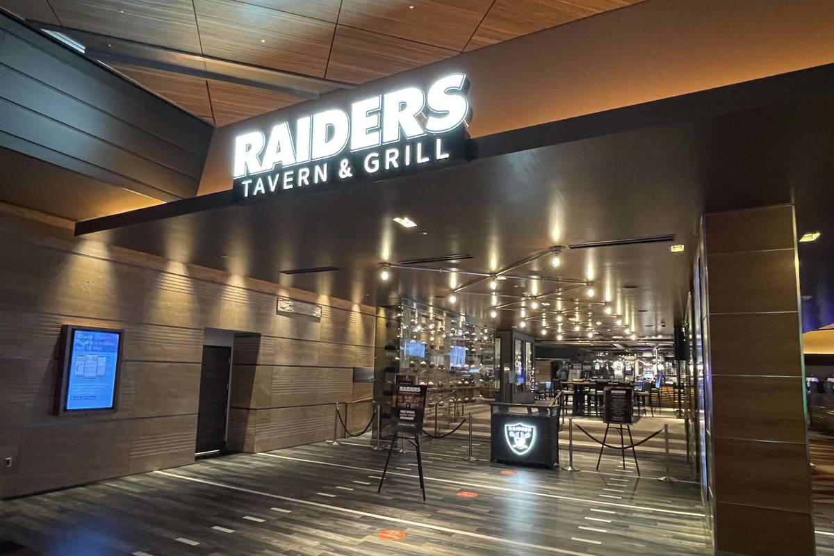 The Raiders Tavern & Grill entrance off the casino floor of the M Resort as seen on March , 29, ...