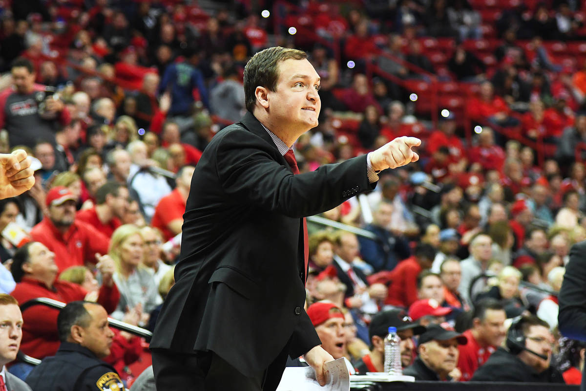 Kevin Kruger is introduced Monday as the new men's basketball coach at UNLV. (UNLV athletics de ...