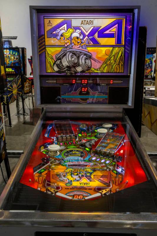 Atari 4x4 pinball is one of many games available as the Pinball Hall of Fame at its new locatio ...