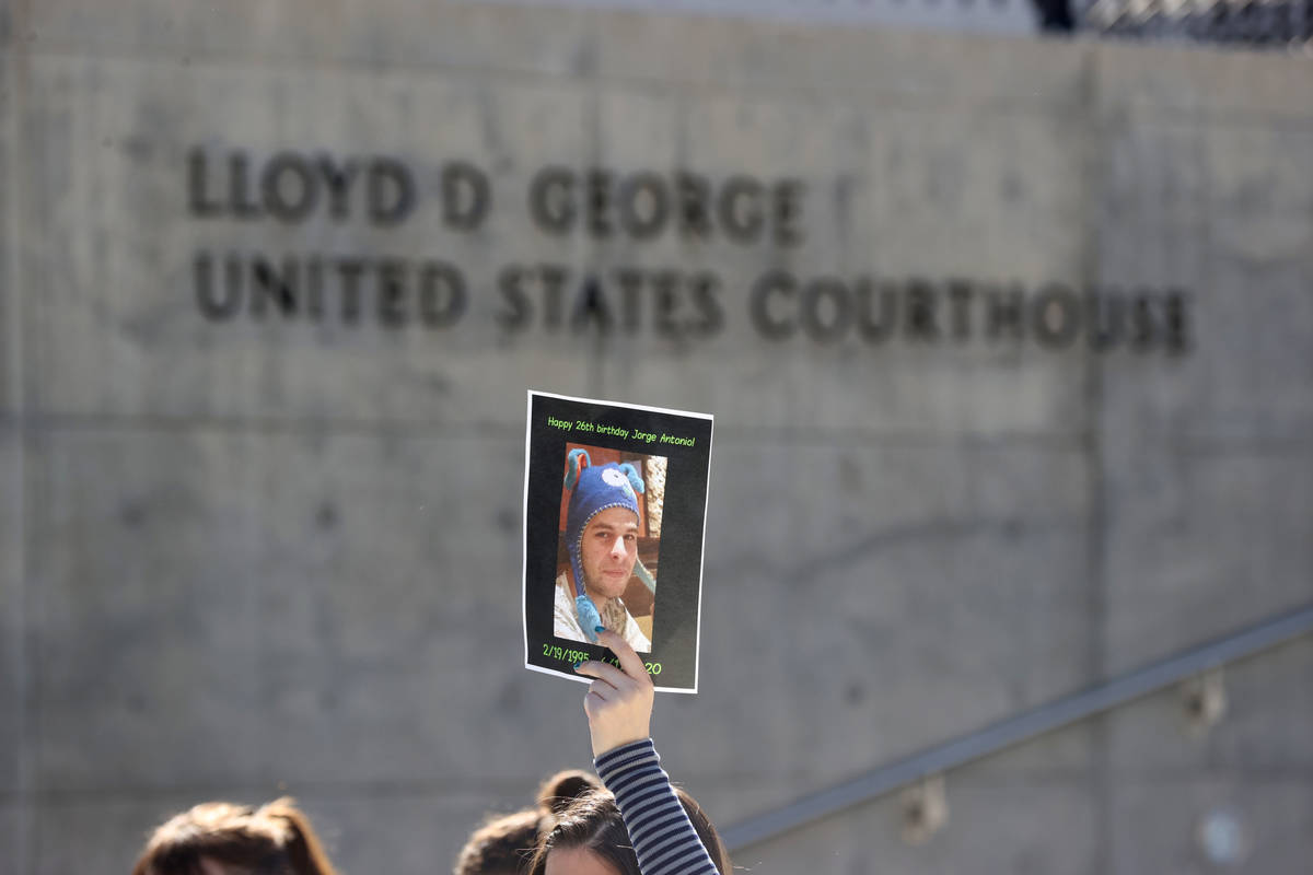 A photo of Jorge Gomez, a Black Lives Matter protester who was shot and killed by Las Vegas pol ...