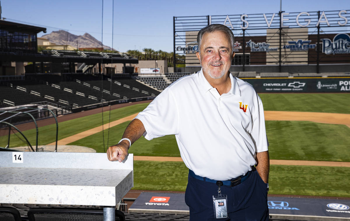 Las Vegas Aviators president Don Logan poses for a portrait at Las Vegas Ballpark in Downtown S ...