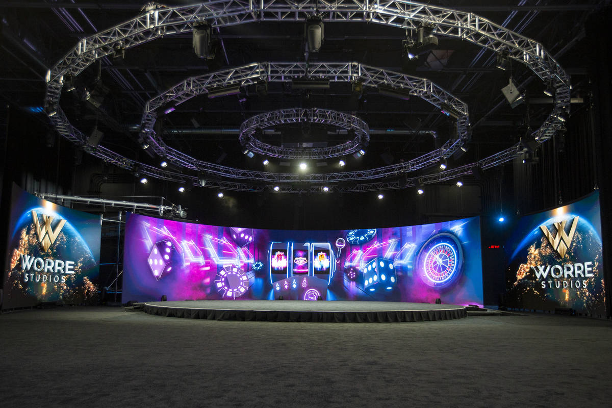 The event space at Worre Studios on Friday, April 9, 2021, in Las Vegas. (Ellen Schmidt/Las Veg ...