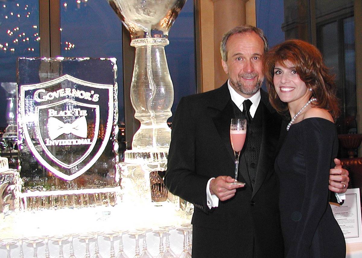 Senior Managing Director of Southern Wine and Spirits of Nevada Larry Ruvo, and his wife Camill ...