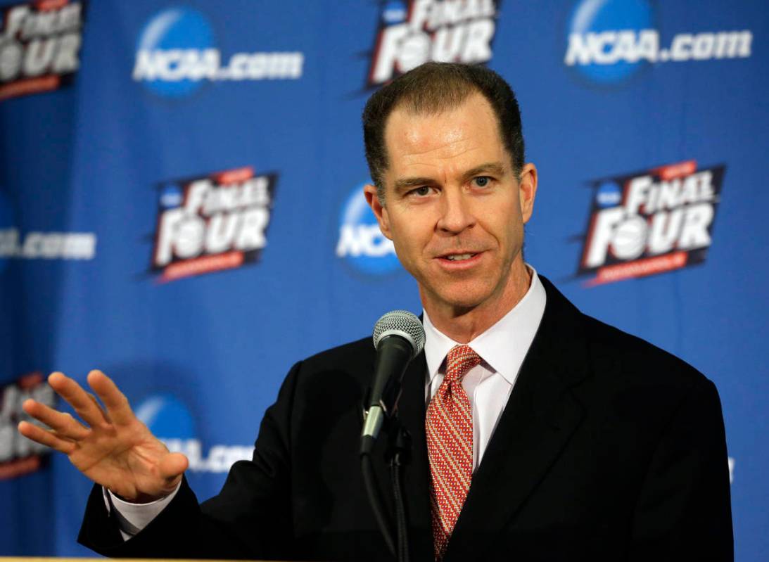 FILE - Dan Gavitt, NCAA vice president of men's basketball, talks about events that are schedul ...