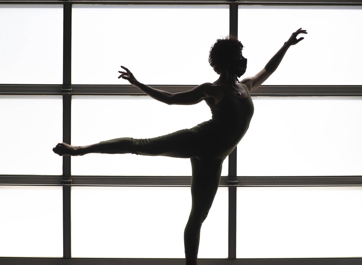 Dancer Tiffany DeAlba, previously with Cirque du Soleil's Beatles Love, rehearses, Thursday, Ap ...