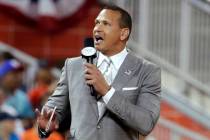 FILE - In this July 11, 2017, file photo, former baseball player Alex Rodriguez reports from th ...