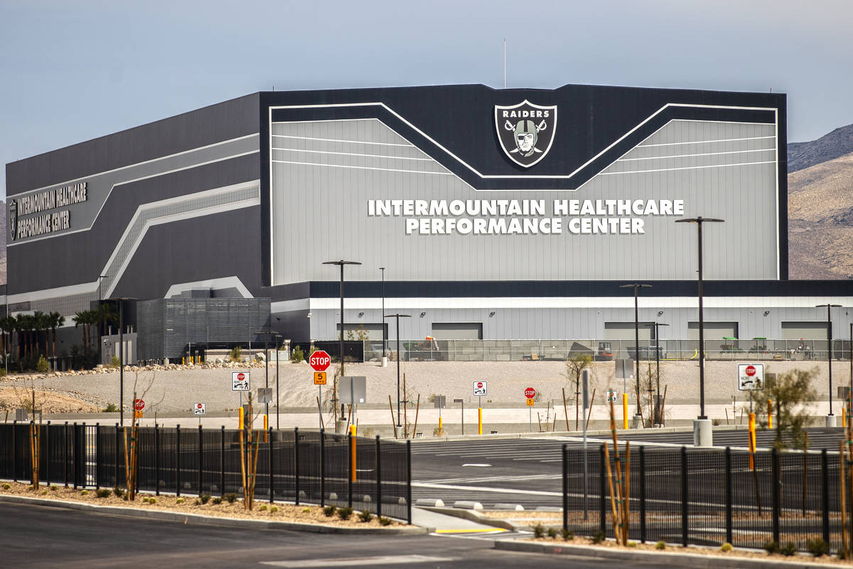 The Raiders headquarters and practice facility on Thursday, April 1, 2021, in Henderson. (Benja ...