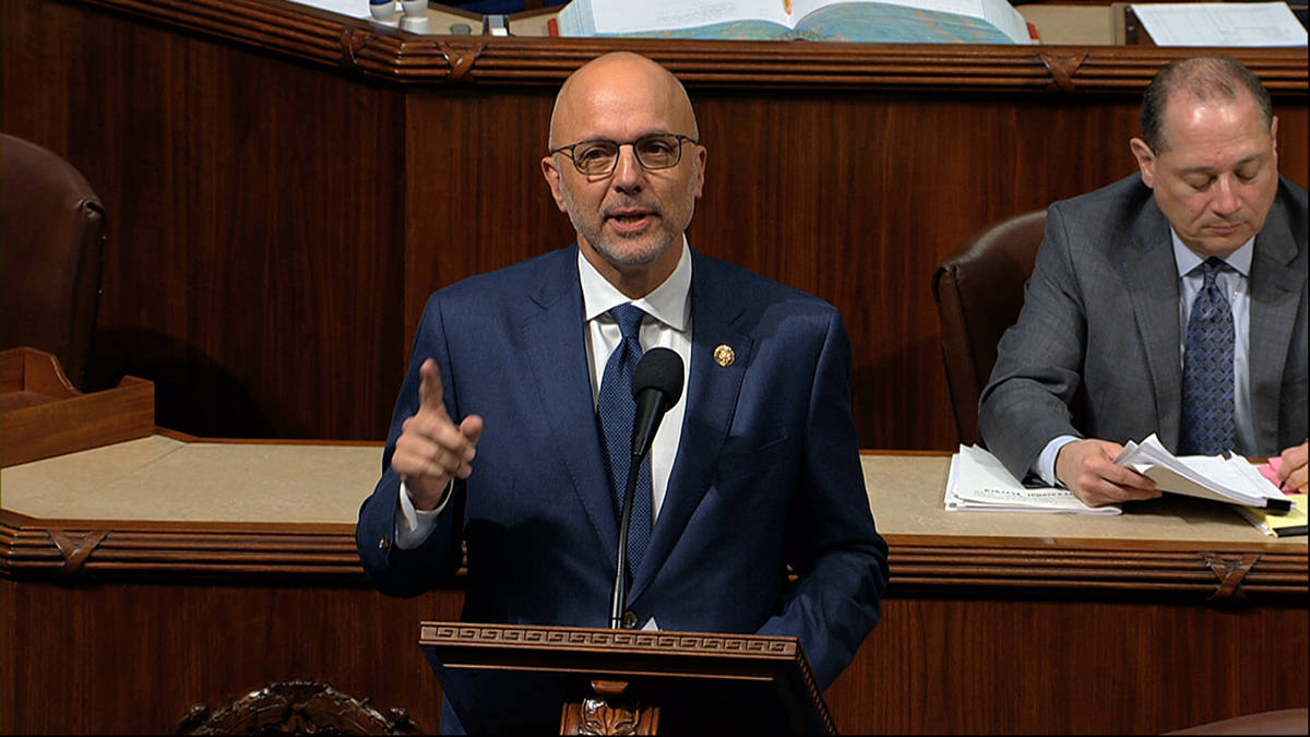 Rep. Ted Deutch, D-Fla., speaks as the House of Representatives debates the articles of impeach ...