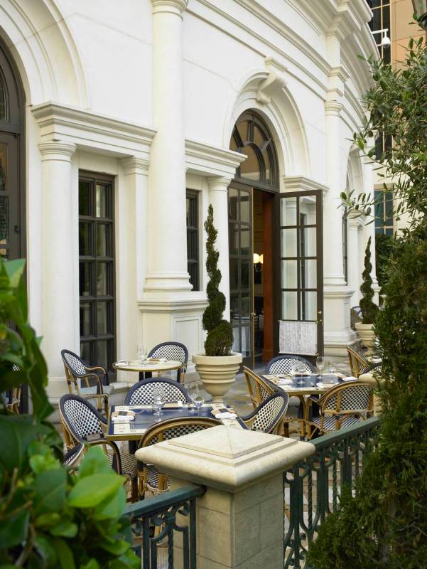 The patio at Bouchon at The Venetian. (Bouchon)