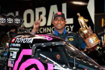 Antron Brown won the 2020 fall race at Las Vegas Motor Speedway and has recaptured the momentum ...