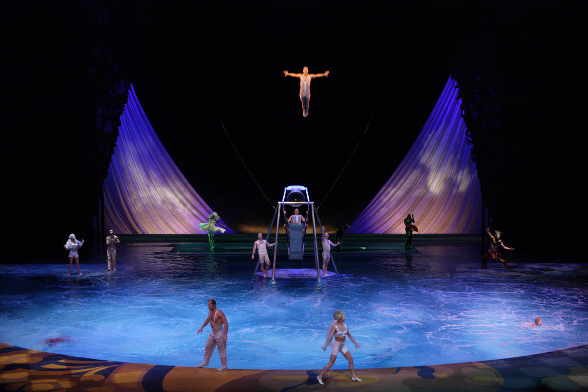 A scene from the Cirque du Soleil show "O" at Bellagio. (Cirque du Soleil)