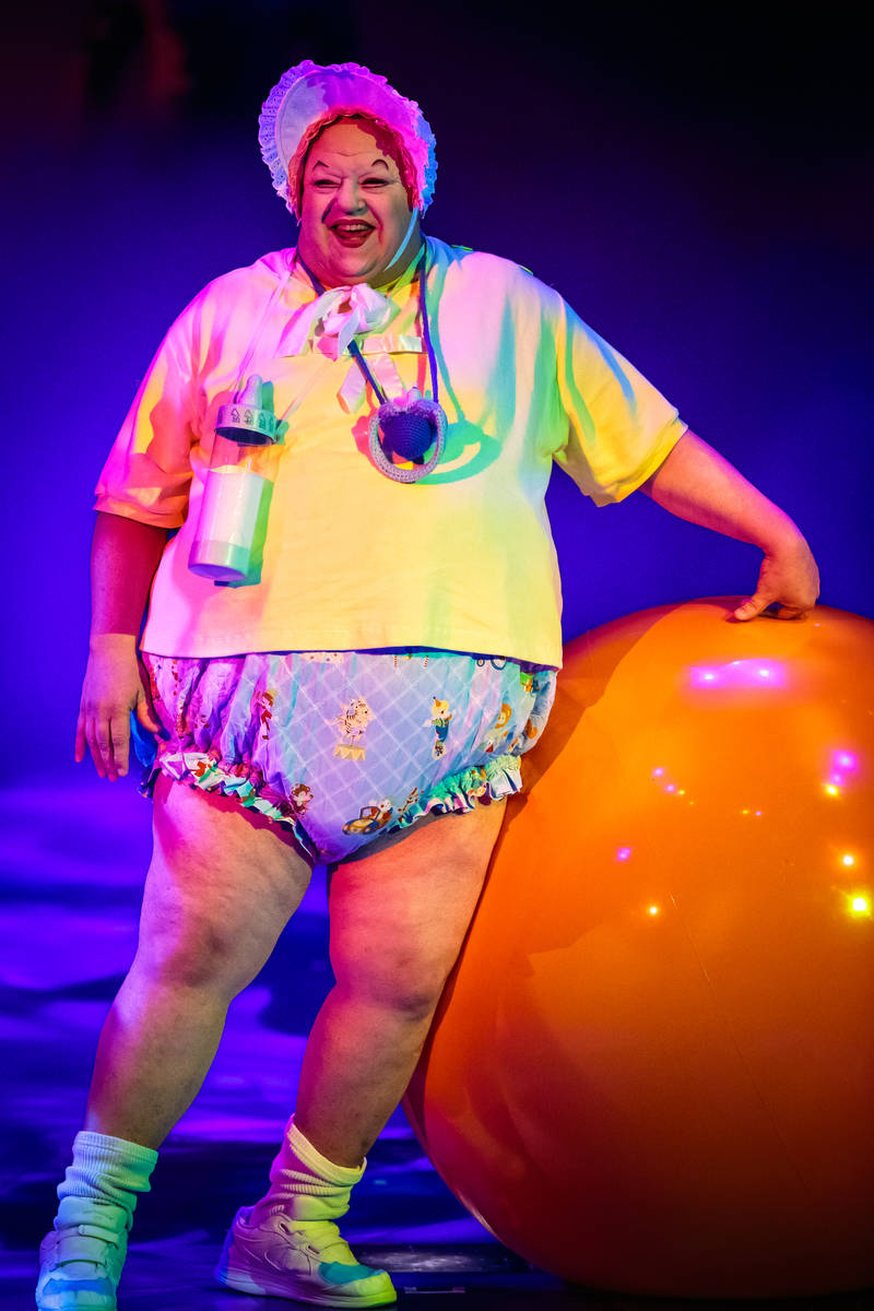 RJ Owens is shown in a scene from the Cirque du Soleil show "Mystere" at Treasure Island. (Cirq ...