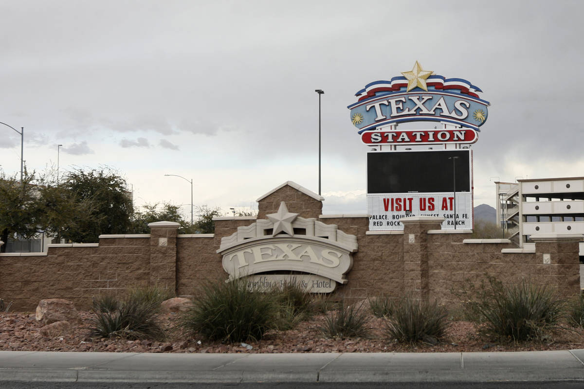 Texas Station is seen in Las Vegas, Wednesday, March 10, 2021. (Chitose Suzuki / Las Vegas Revi ...