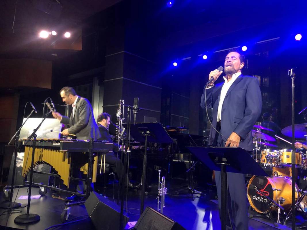 Christian Tamburr and Clint Holmes are shown at Dizzy's Club at Lincoln Center in New York on A ...