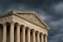 FILE - In this June 20, 2019, file photo, the Supreme Court is seen in Washington as a storm ro ...