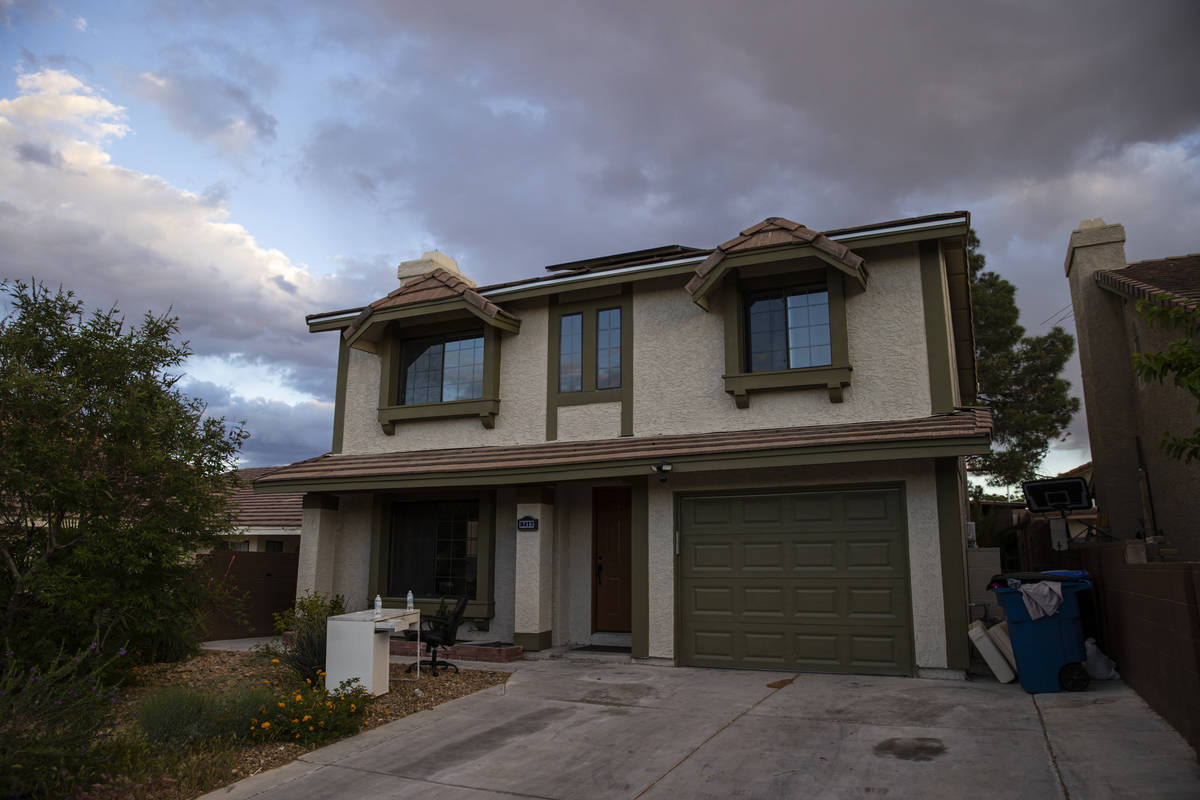 The Las Vegas home where the burned body of Daniel Halseth was found is pictured on Monday, Apr ...