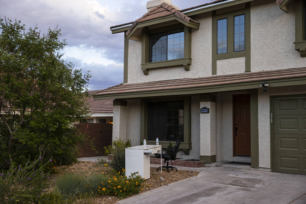 The Las Vegas home where the burned body of Daniel Halseth was found is pictured on Monday, Apr ...