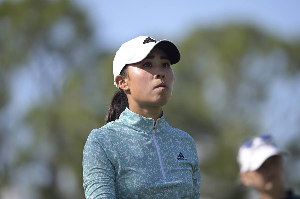 Danielle Kang walks on the fourth fairway during the final round of the Tournament of Champions ...