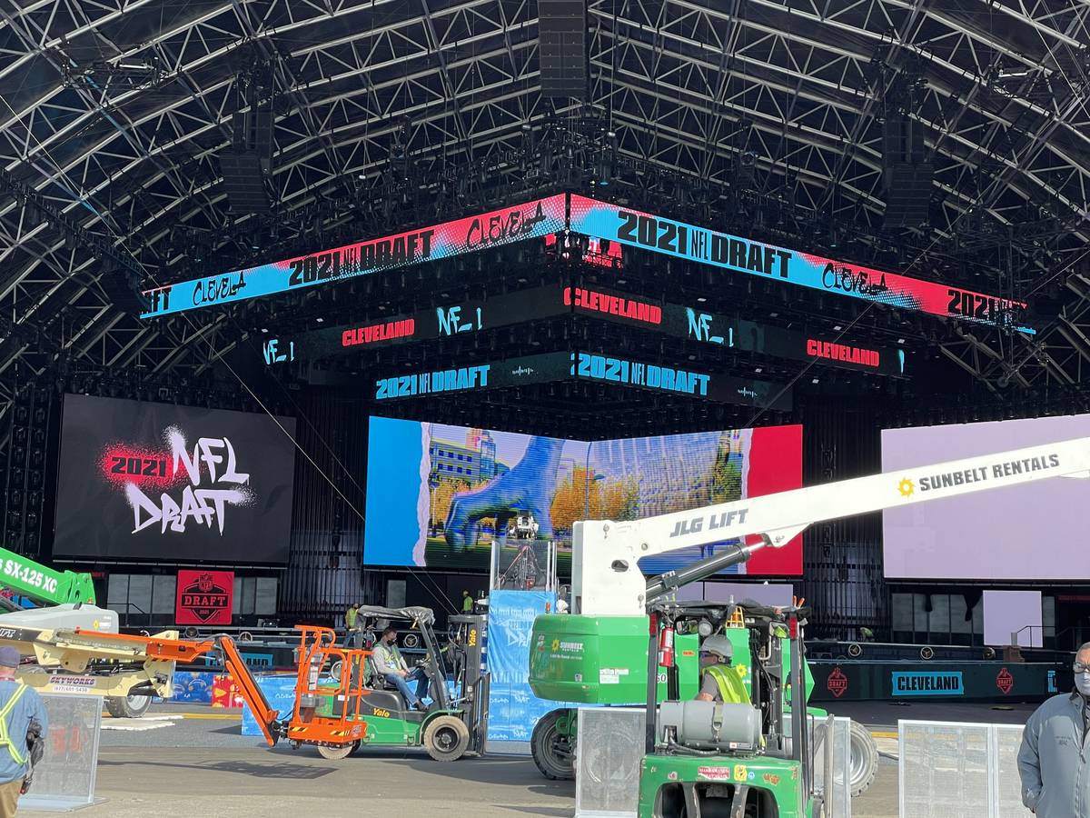 Cleveland prepares to host this week's NFL draft. (Sam Gordon/Las Vegas Review-Journal)