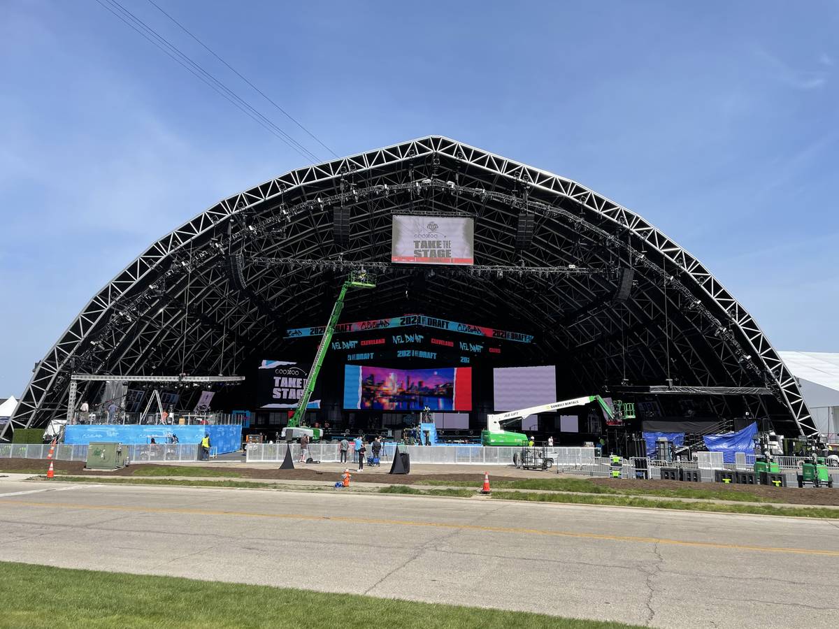 Cleveland prepares to host this week's NFL draft. (Sam Gordon/Las Vegas Review-Journal)