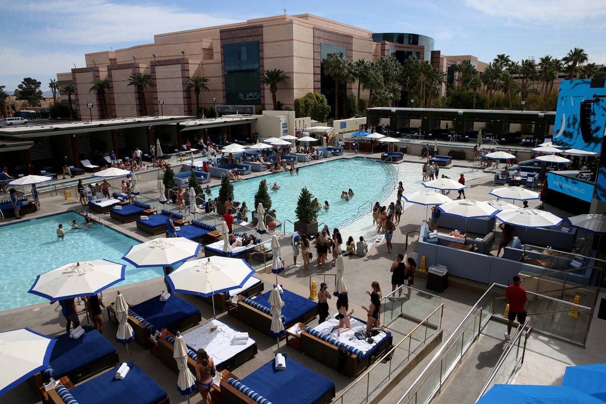 Wet Republic at MGM Grand in Las Vegas. (K.M. Cannon/Las Vegas Review-Journal) @KMCannonPhoto