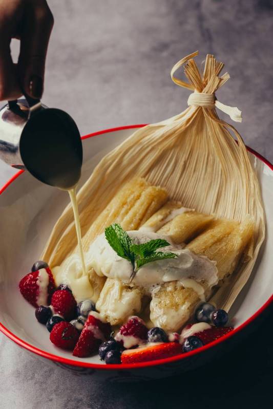 Sweet Corn Tamales at La Manana Brunch at Casa Calavera. (Joe Janet)