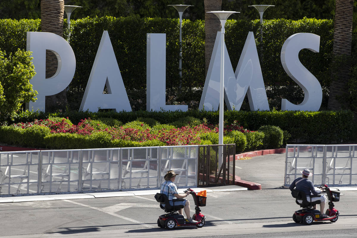 The Palms hotel-casino in Las Vegas, Tuesday, May 4, 2021. (Erik Verduzco / Las Vegas Review-Jo ...