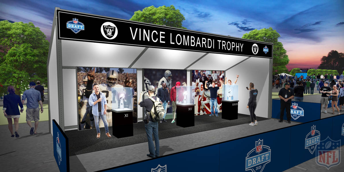 Rendering of plans for the 2020 NFL Draft in Las Vegas. (NFL)