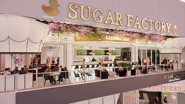Sugar Factory has announced plans to open a location in Harmon Corner on the Strip, a rendering ...