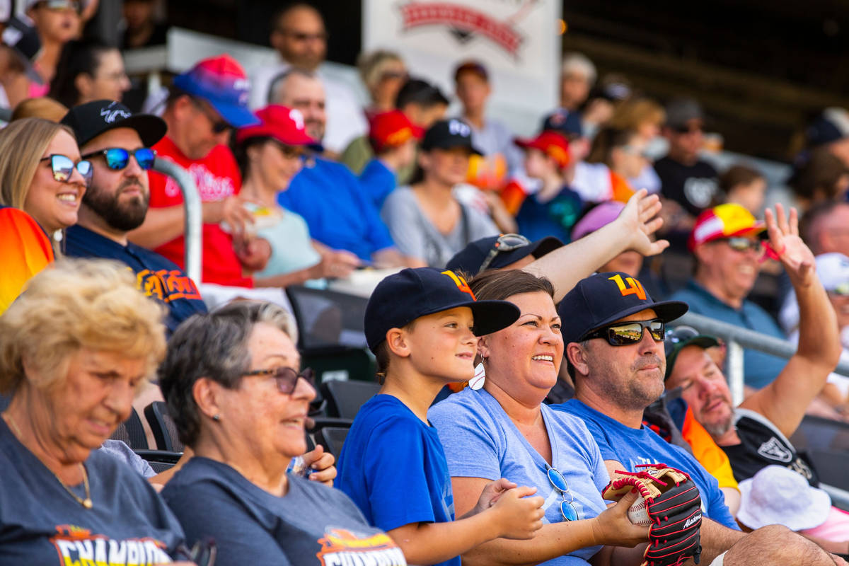 Las Vegas Aviators stay cool in the shade as the team battles the Sacramento River Cats during ...