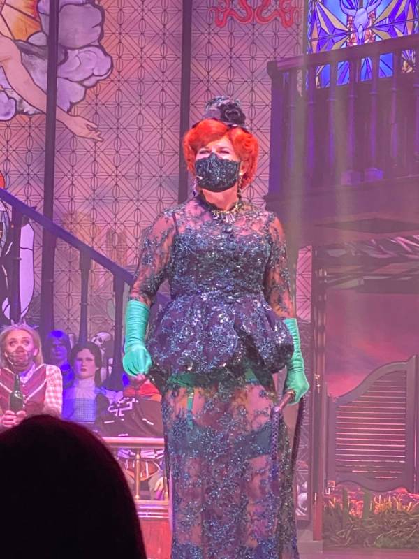 Petra Massey as Boozy Skunkton is shown at the return of "Atomic Saloon Show" at The Venetian o ...