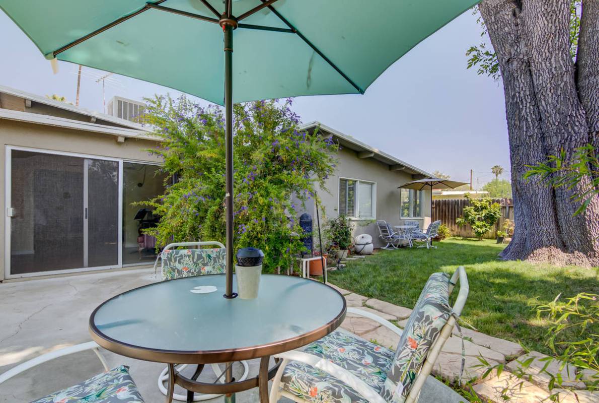 The patio of 17964 Keswick St. in Reseda, Calif. (Luan Pernia/Luxury Video Tour)