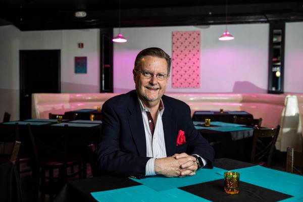 Tom Michel, president of The Nevada Room, poses for a portrait at the venue at Commercial Cente ...