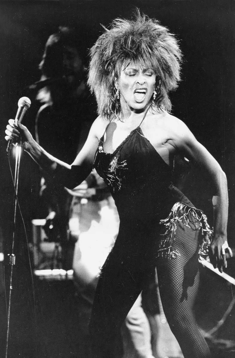 Tina Turner performs her current hit song "What's Love Got to Do With It" in Los Angeles on Sep ...