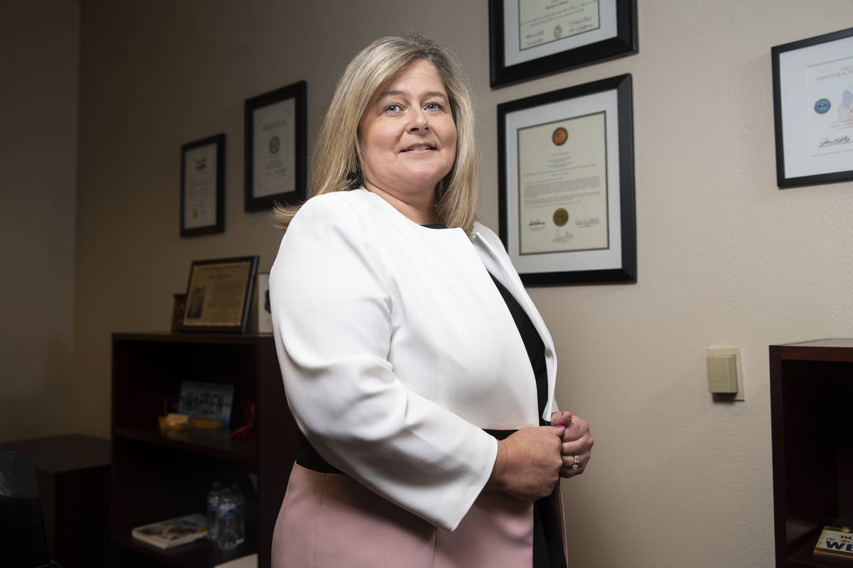 Renee Baker, director of the North Las Vegas jail, poses for a portrait at the Municipal Court ...