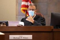 Judge Michael Villani in a court hearing for Zane Floyd, who prosecutors want to execute, at th ...