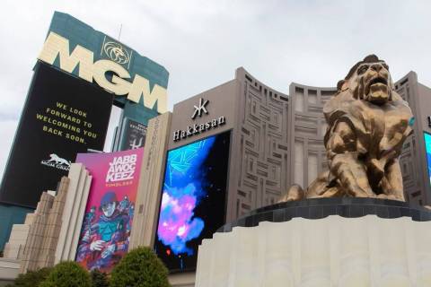 The MGM Grand on the Las Vegas Strip. (Ellen Schmidt/Las Vegas Review-Journal)
