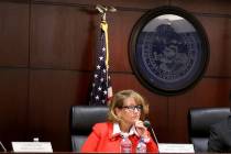This Dec. 19, 2019, file photo shows Deborah Fuetsch, the lone Nevada Gaming Commission repres ...
