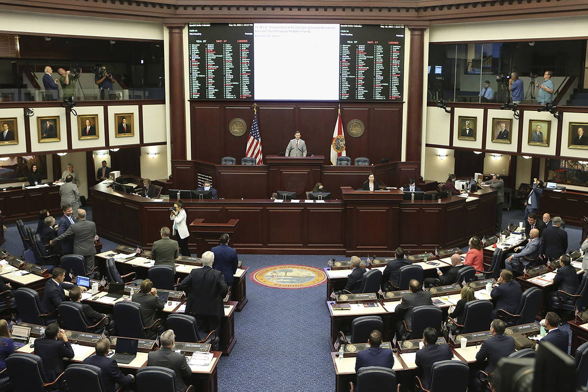 The Florida House voted to pass Seminole gambling compact during a special session, Wednesday, ...