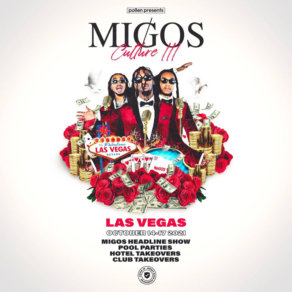Rap stars Migos will perform their new album "Culture III" live in Vegas for the first time thi ...