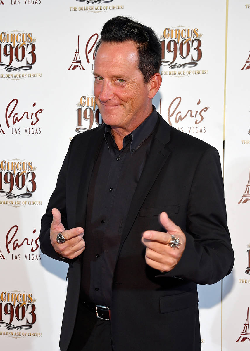 Hypnotist Anthony Cools arrives at the grand opening of "Circus 1903." (David Becker/Las Vegas ...