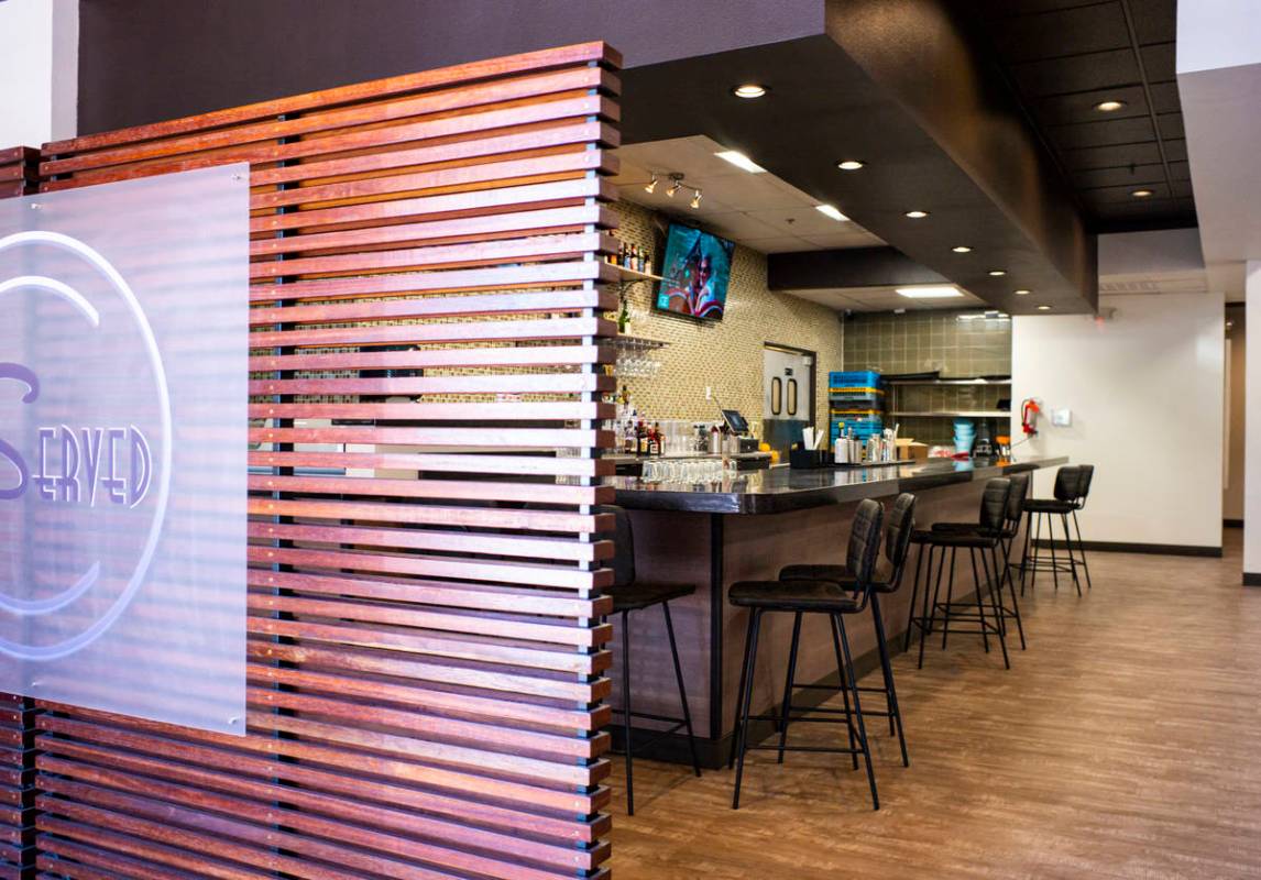An empty sushi bar space is seen at Served Global Cuisine in Henderson on Thursday, May 20, 202 ...