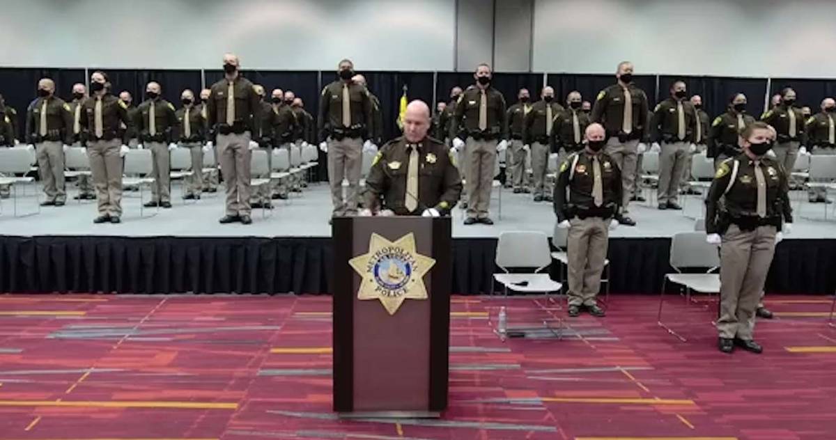 The Las Vegas Metropolitan Police Department held graduation for 81 recruits on Tuesday, May 25 ...