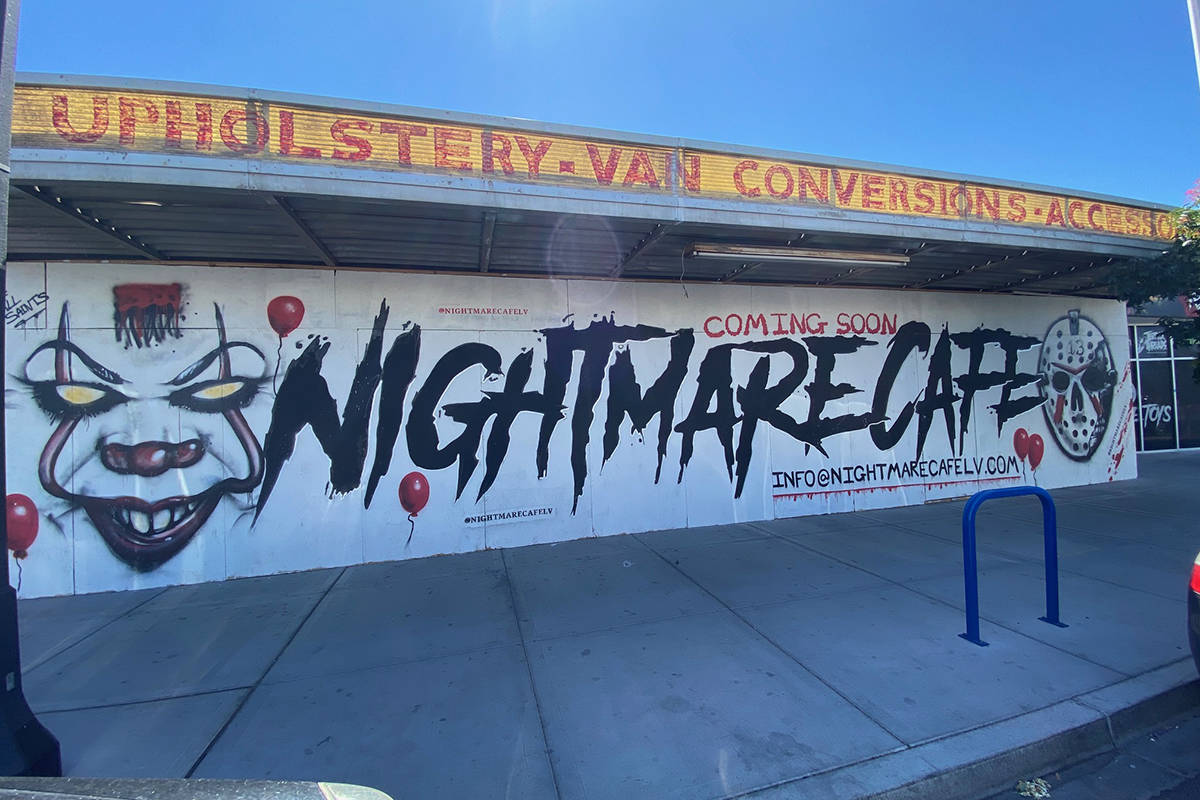 Nightmare Cafe is expected to open in late summer or early fall in the Las Vegas Arts District. ...
