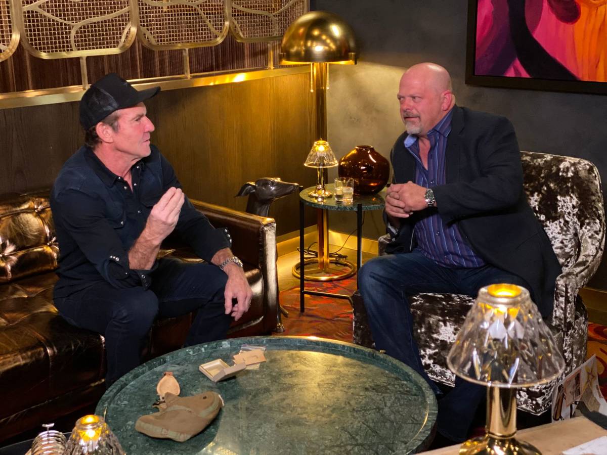 Dennis Quaid and Rick Harrison are shown at Barry's Downtown Prime at Circa in December. Quaid' ...