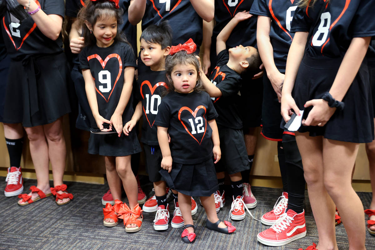 Heath and Aimee Hairr's 10 adopted children, including from left, Genesis Marie Hairr, 6, Benja ...