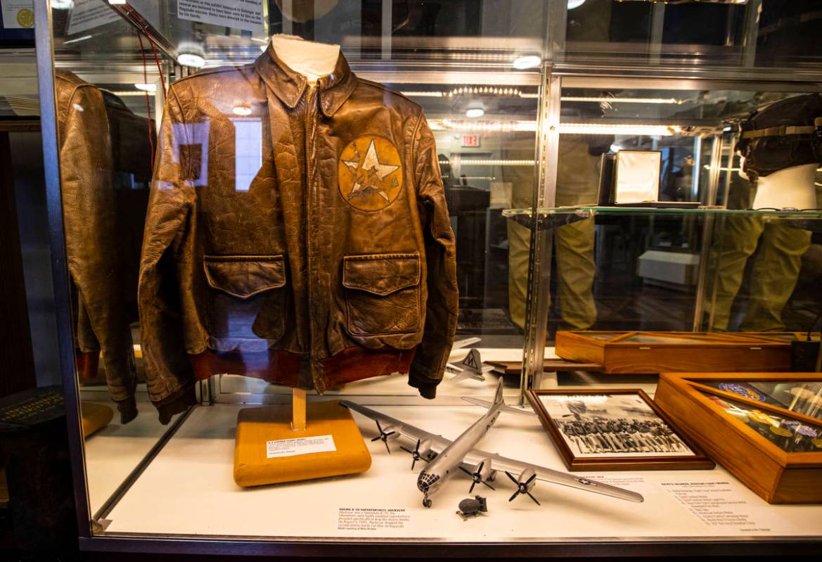 Items that belonged to Sgt. Ralph Belanger, an assistant flight engineer on the B-29 Bockscar a ...